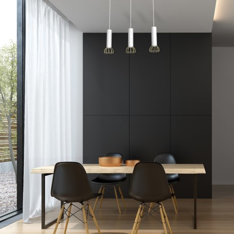 Lampa wisząca Dante 3x mini GU10 Biały/Złoty