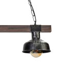 Lampa wisząca FARO BLACK/WOOD 2xE27