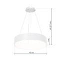 Lampa wisząca OHIO WHITE 40W LED 3000K-4000K