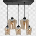 Lampa wisząca SANTIAGO AMBER 5xE27