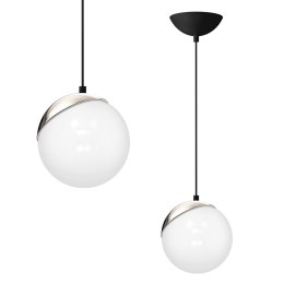 Lampa wisząca SFERA BLACK/CHROME 1xE14