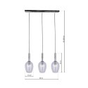 Lampa wisząca TANGO CLEAR 3xE14