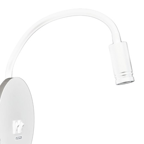 Lampka nocna Base 8W+2W Biały