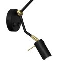 Kinkiet SENSO Black/Gold 1xE27 + 1x mini GU10