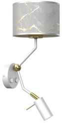 Kinkiet SENSO White/Gold 1xE27 + 1x mini GU10