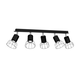 Lampa Sufitowa DANTE BLACK/SILVER 5x mini GU10