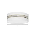 Lampa Sufitowa ULTIMO WHITE 3xE27 Ø50cm