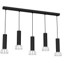 Lampa Wisząca DANTE BLACK/SILVER 5x mini GU10