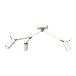 Lampa sufitowa IRIS White/Gold 3x mini GU10