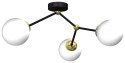 Lampa sufitowa JOY BLACK / GOLD 3xE14