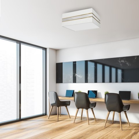 Lampa sufitowa Kwadrat Ultimo 3xE27 Biały