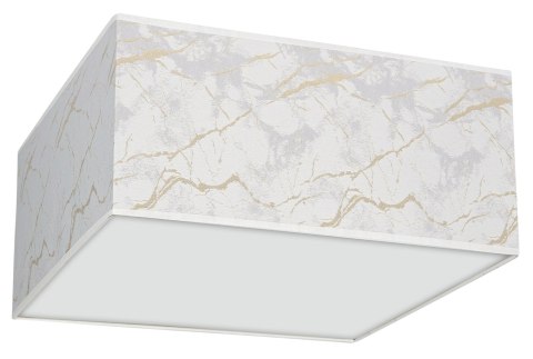 Lampa sufitowa Senso kwadrat 2xE27 Biały/Złoty