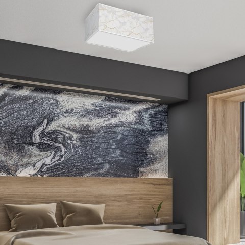 Lampa sufitowa Senso kwadrat 3xE27 Biały/Złoty