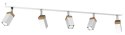 Lampa sufitowa SOLO SAWN WHITE / PATINATED WOOD 5x mini GU10