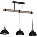 Lampa wisząca ERIK Sawn black/Patinated wood 3XE27