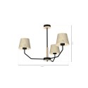 Lampa wisząca ETNA Black 3xE27