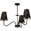 Lampa wisząca HERMES Black/Gold 3xE27