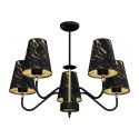 Lampa wisząca HERMES Black/Gold 5xE27