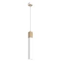 Lampa wisząca SOLO SAWN WHITE / PATINATED WOOD 1x mini GU10