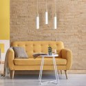 Lampa wisząca SOLO SAWN WHITE / PATINATED WOOD 3x mini GU10