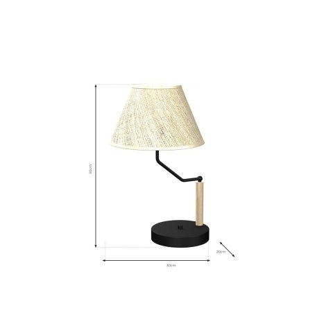 Lampka stołowa ETNA Black 1xE27 Lampka stołowa ETNA Black 1xE27