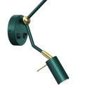 Kinkiet ZIGGY GREEN Gold/Bottle green 1xE27+1x mini GU10