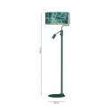 Lampa podłogowa ZIGGY GREEN Gold/Bottle 1xE27 + 1x mini GU10