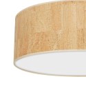 Lampa sufitowa CORK White/Cork 3xE27 Ø60cm