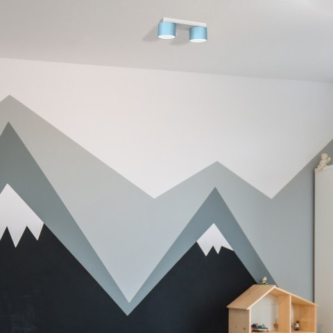 Lampa sufitowa Dixie 2xGX53 Niebieski / Biały