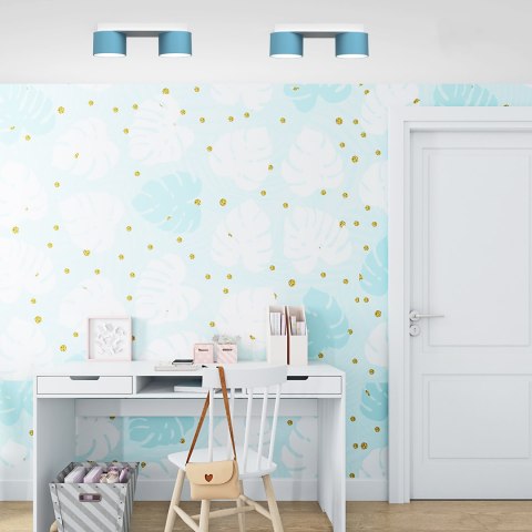 Lampa sufitowa Dixie 2xGX53 Niebieski / Biały