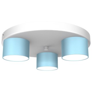 Lampa sufitowa Dixie 3xGX53 Niebieski / Biały