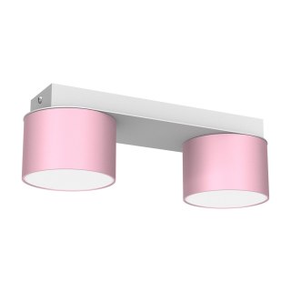 Lampa sufitowa Dixie 2xGX53 Różowy/Biały