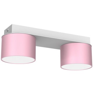 Lampa sufitowa Dixie 2xGX53 Różowy/Biały
