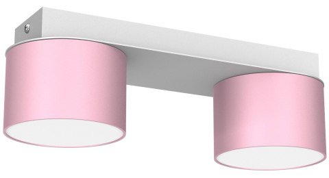 Lampa sufitowa Dixie 2xGX53 Różowy/Biały