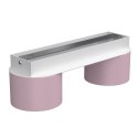 Lampa sufitowa DIXIE Pink/White 2xGX53