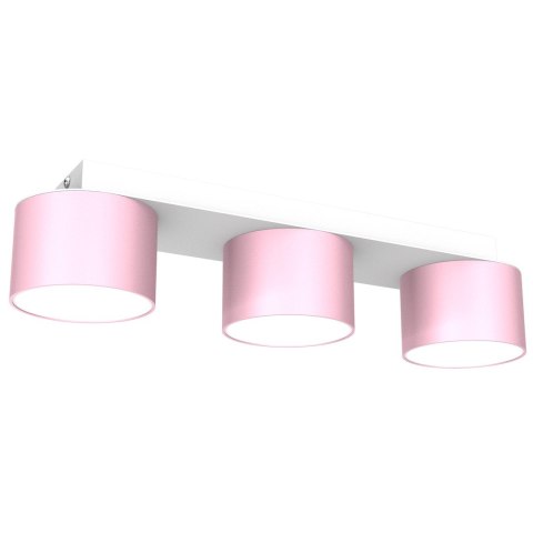 Lampa sufitowa Dixie 3xGX53 Różowy/Biały
