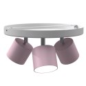 Lampa sufitowa DIXIE Pink/White 3xGX53