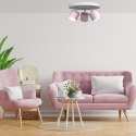 Lampa sufitowa DIXIE Pink/White 3xGX53