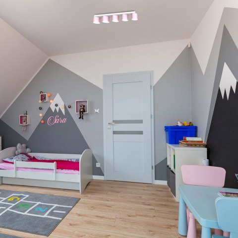 Lampa sufitowa Dixie 5xGX53 Różowy/Biały