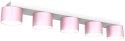 Lampa sufitowa DIXIE Pink/White 5xGX53