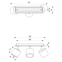 Lampa sufitowa DIXIE WHITE 3xGX53