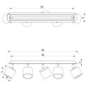 Lampa sufitowa DIXIE WHITE 5xGX53