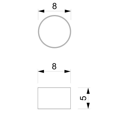 Lampa sufitowa Dixie 1xGX53 Biały
