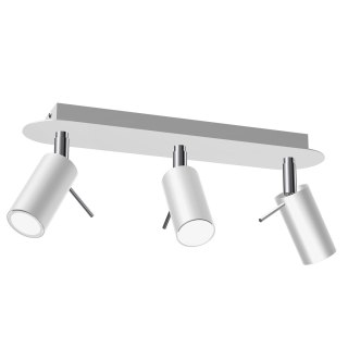 Lampa sufitowa Preston 3x mini GU10 Biały/Chrom