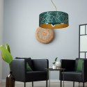 Lampa wisząca ZIGGY WHITE Gold/Bottle green 3xE27