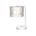 Lampka nocna ZIGGY WHITE White/Gold 1xE27