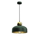 Lampa Wisząca HARALD GOLD/GREEN 1xE27