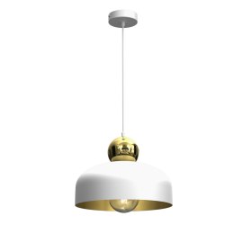 Lampa Wisząca HARALD GOLD/WHITE 1xE27