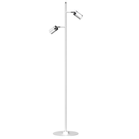 Lampa podłogowa JOKER WHITE/CHROME 2xGU10