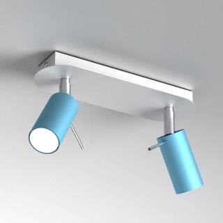Lampa sufitowa Preston 2x mini GU10 Niebieski/Biały